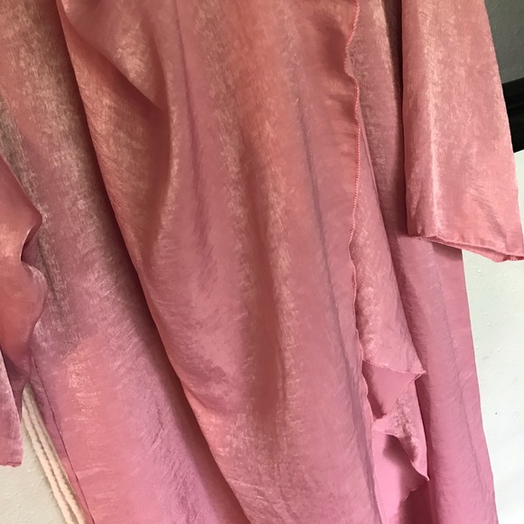 LuLaRoe elegance collection pink shimmering duster - Picture 3 of 7